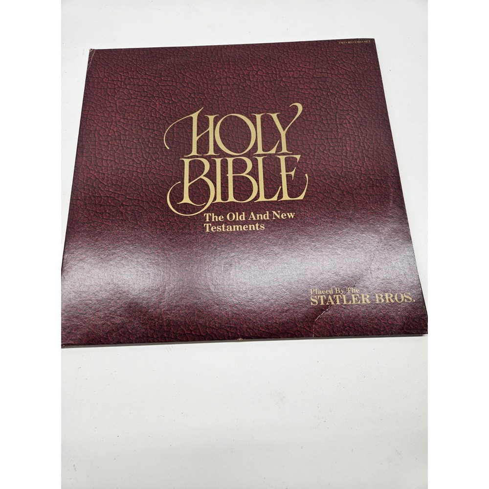 Vintage Statler Brothers Holy Bible 2xLP Black Vinyl 1975 Mercury Gospel Country